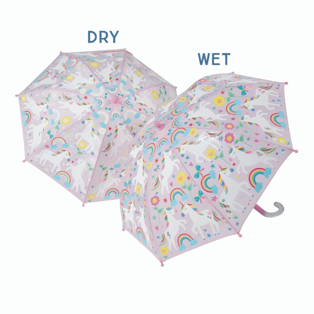 Floss & Rock Rainbow Unicorn sateenvarjo