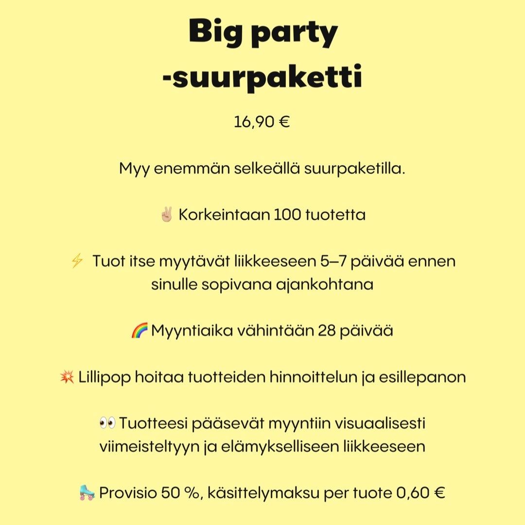 Big party -suurpaketti