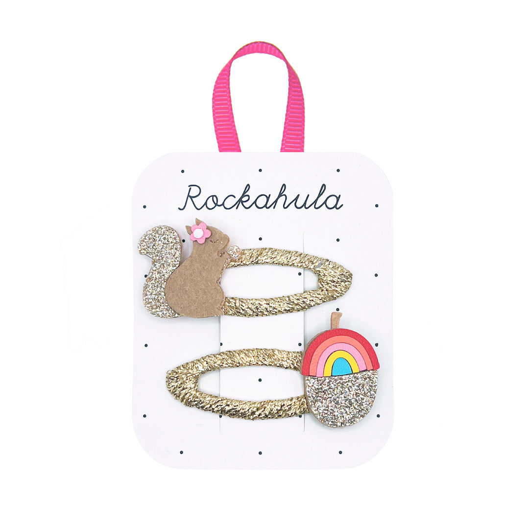 Rockahula Kids Squirrel and Rainbow Acorn pinnit