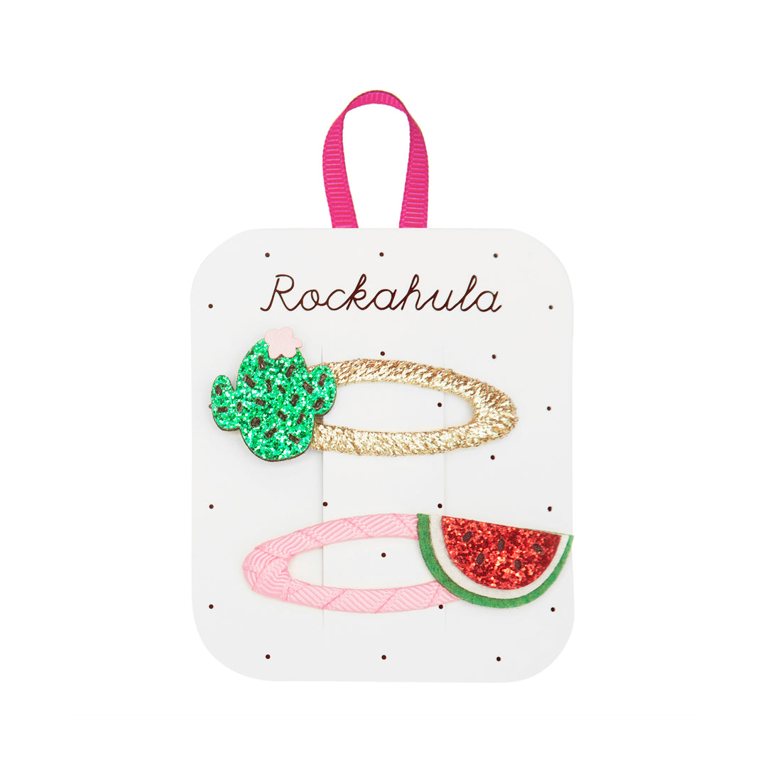 Rockahula Kids Glitter Cactus and Watermelon pinnit