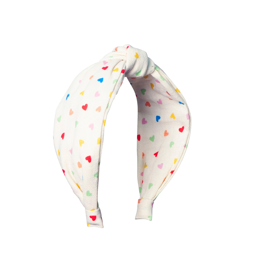 Rockahula Kids Rainbow Hearts Knotted hiuspanta