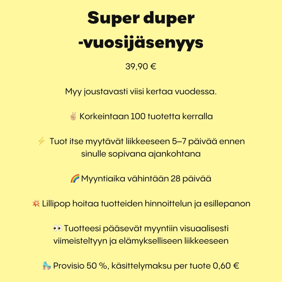 Super duper -vuosijäsenyys