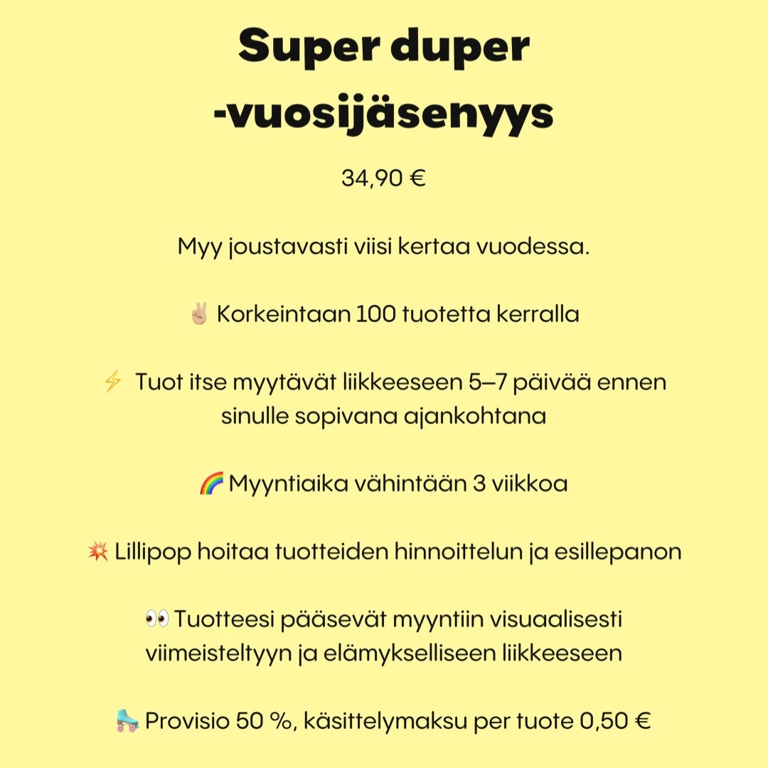 Super duper -vuosijäsenyys