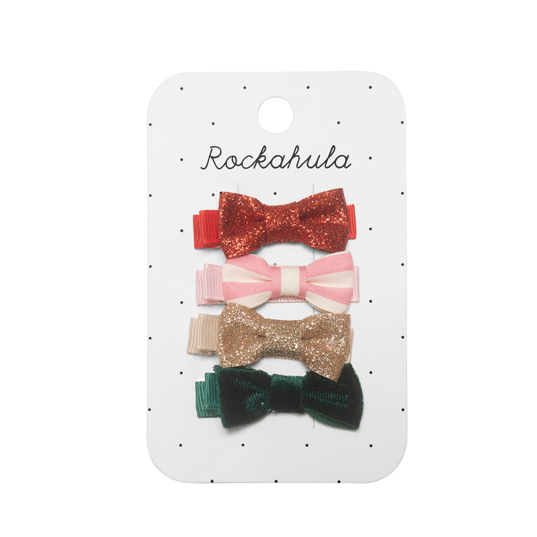 Rockahula Kids Jolly Christmas Mini Bow pinnisetti