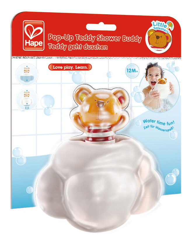 Hape kurkisteleva nalle kylpylelu