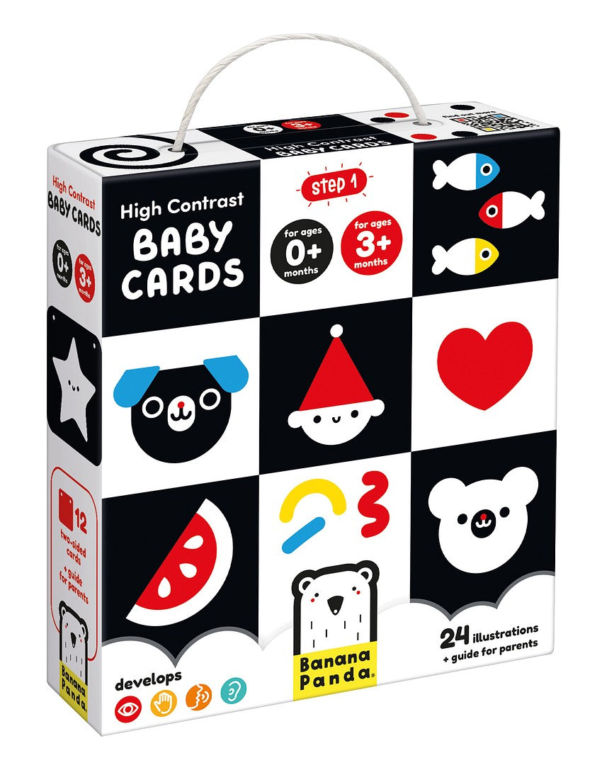 Banana Panda vauvan kontrastikortit