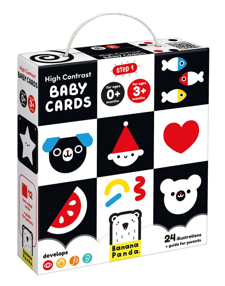 Banana Panda vauvan kontrastikortit
