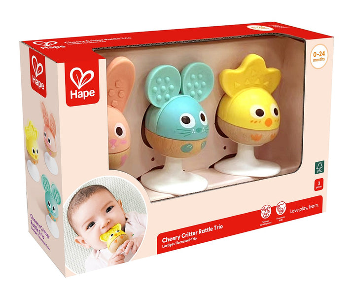 Hape Tarraavat pastellieläimet 3 kpl