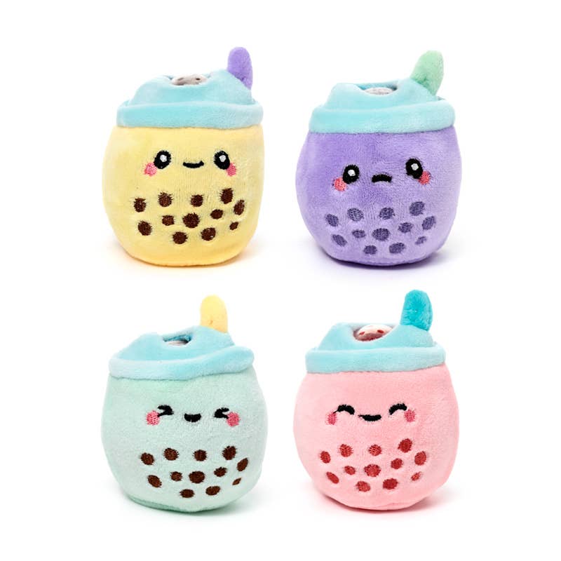 Queasy Squeezies Foodiemals Bubble Tea Plush Squeezy stressilelu