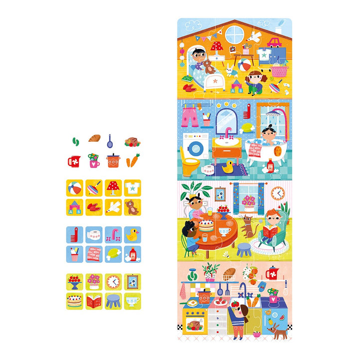 Banana Panda kodissa palapeli, 24 palaa