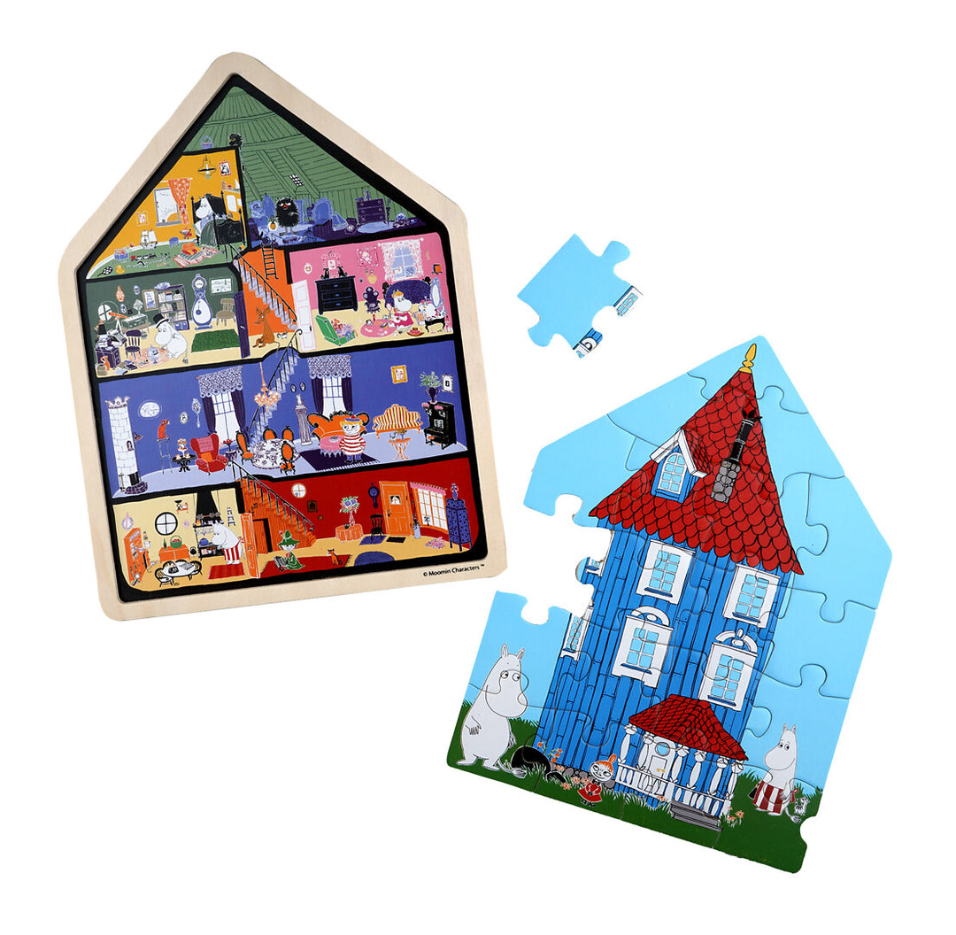 Muumitalo palapeli puinen