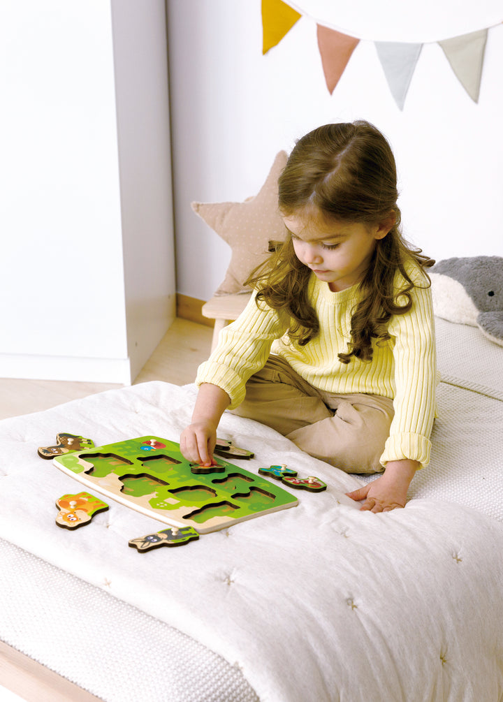 Hape Kotieläimet nuppipalapeli