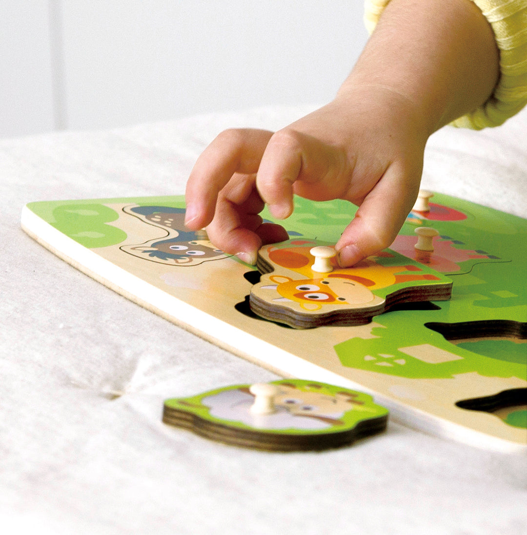 Hape Kotieläimet nuppipalapeli