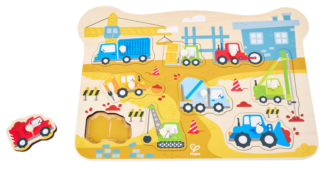 Hape Rakennustyömaa nuppipalapeli