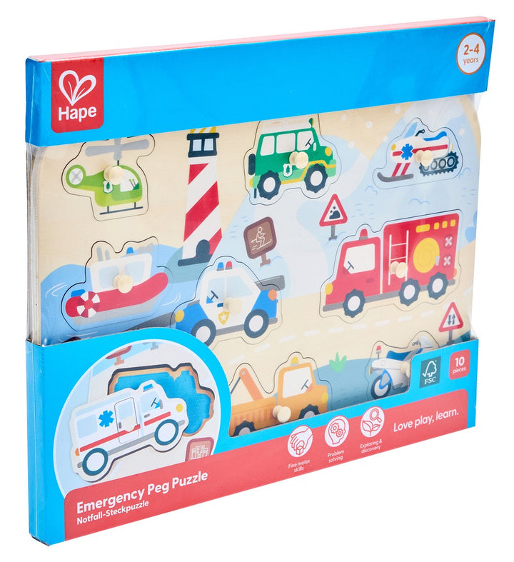 Hape Hälytysajoneuvot nuppipalapeli