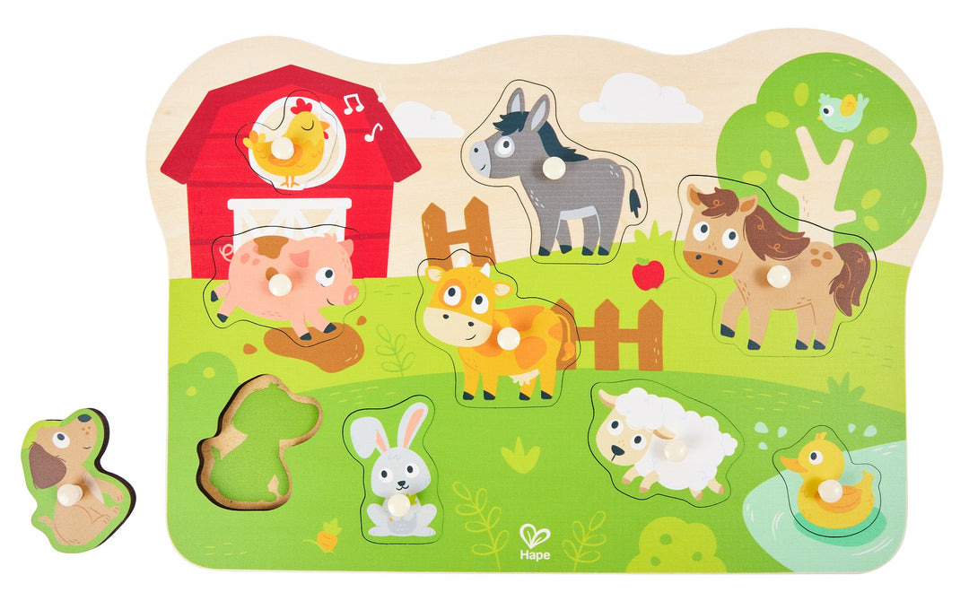 Hape Maatilan eläimet nuppipalapeli