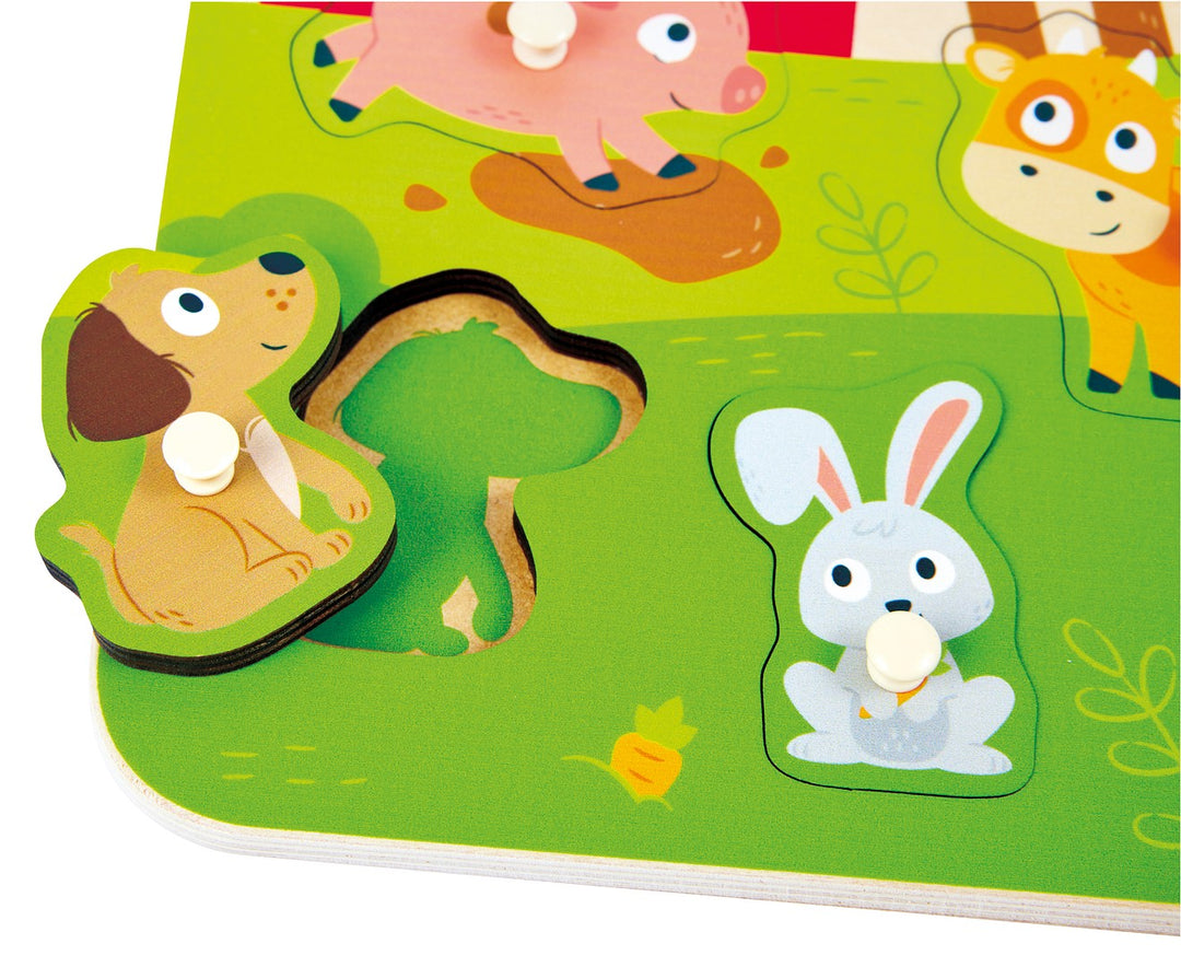 Hape Maatilan eläimet nuppipalapeli