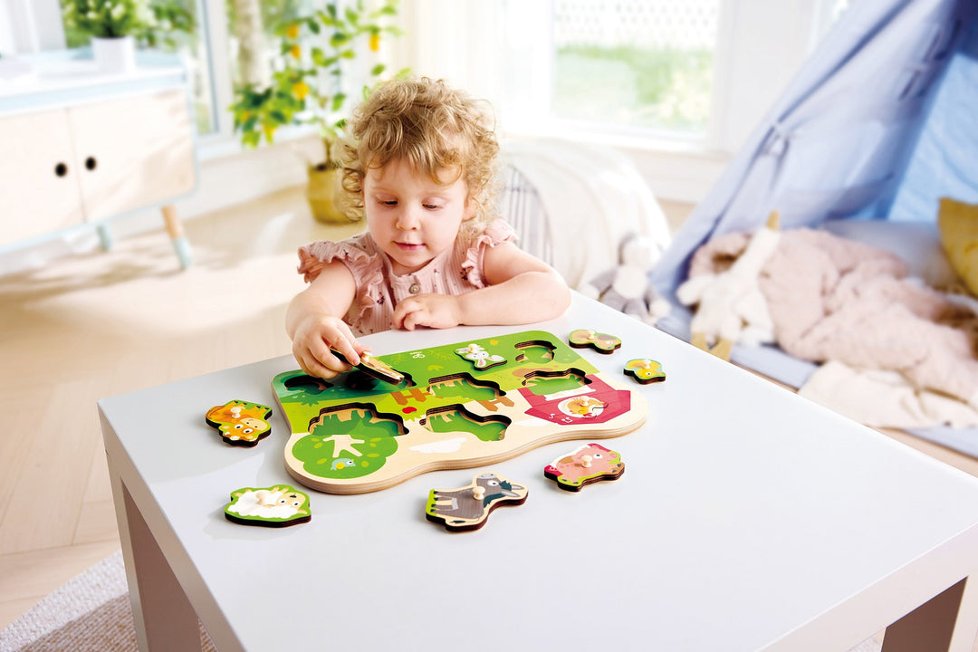 Hape Maatilan eläimet nuppipalapeli