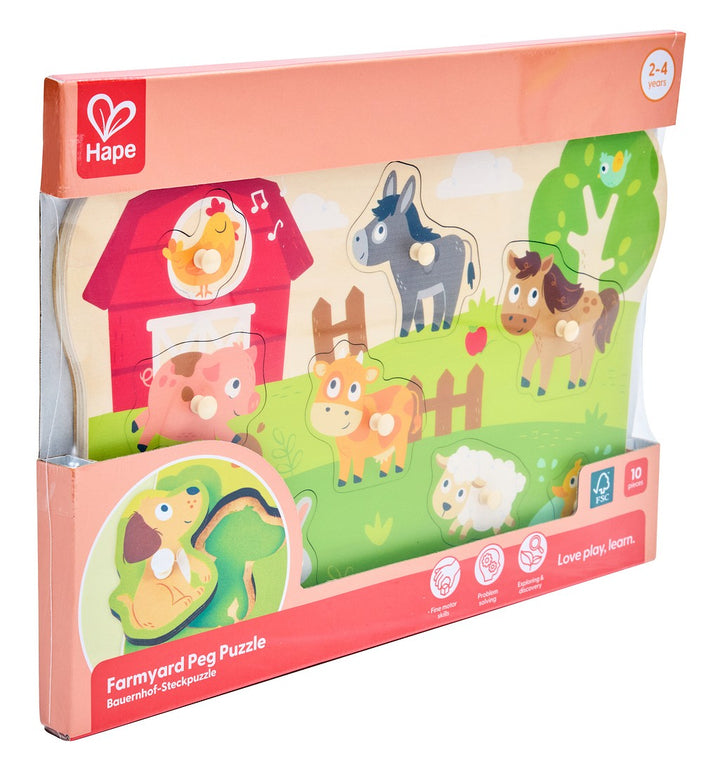 Hape Maatilan eläimet nuppipalapeli