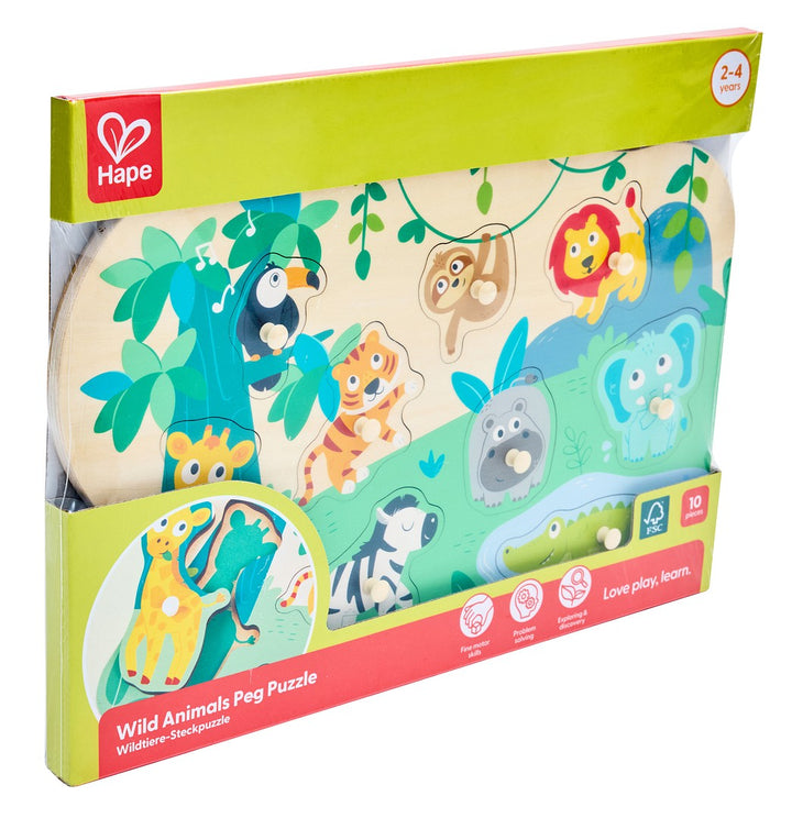 Hape Villieläimet nuppipalapeli
