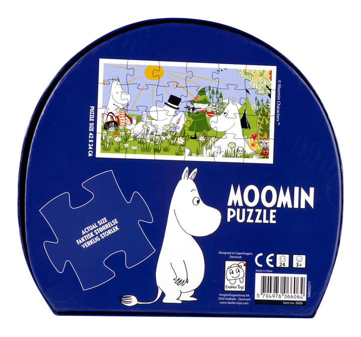 Muumi ja perhe kedolla palapeli