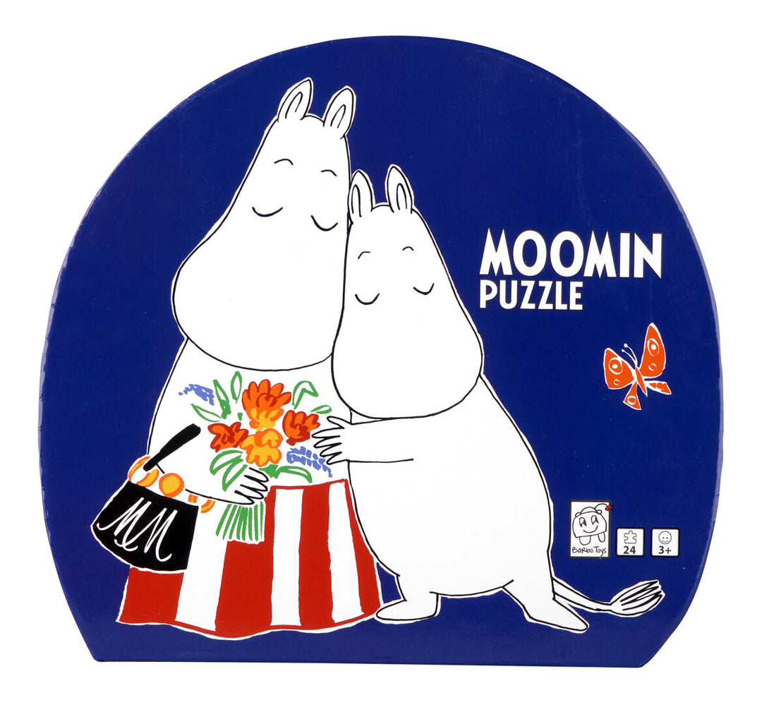 Muumi ja perhe kedolla palapeli