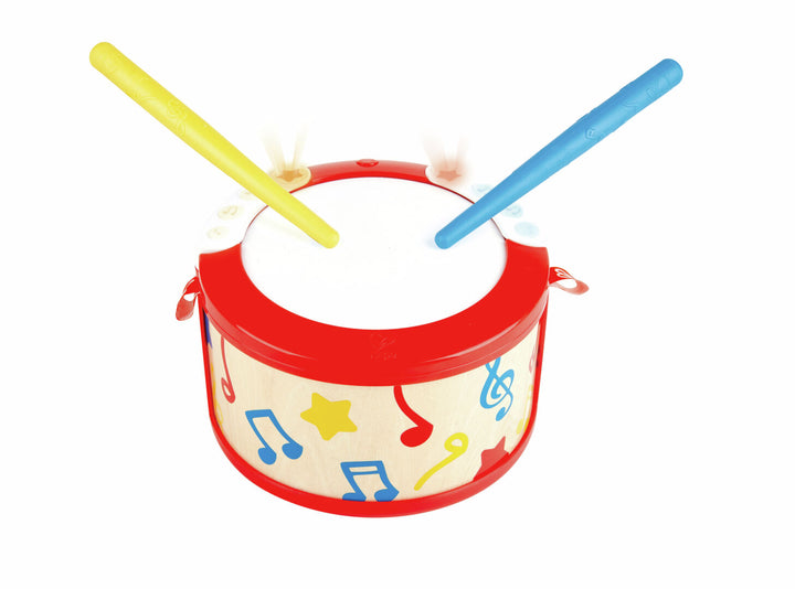 Hape opi soittamaan rumpu