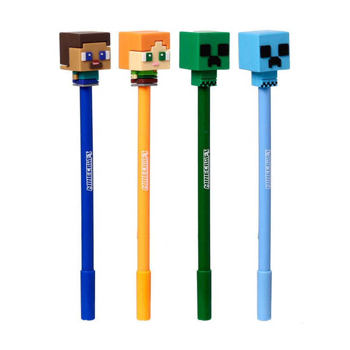 Minecraft Chibi Erasable Pen with Silicone Topper kynä