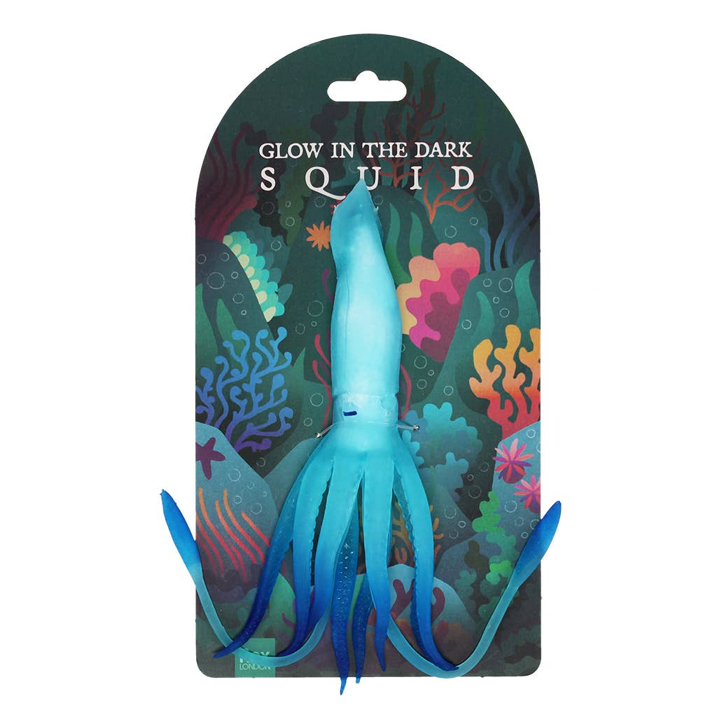 Glow in the dark squishy toy - Squid stressilelu