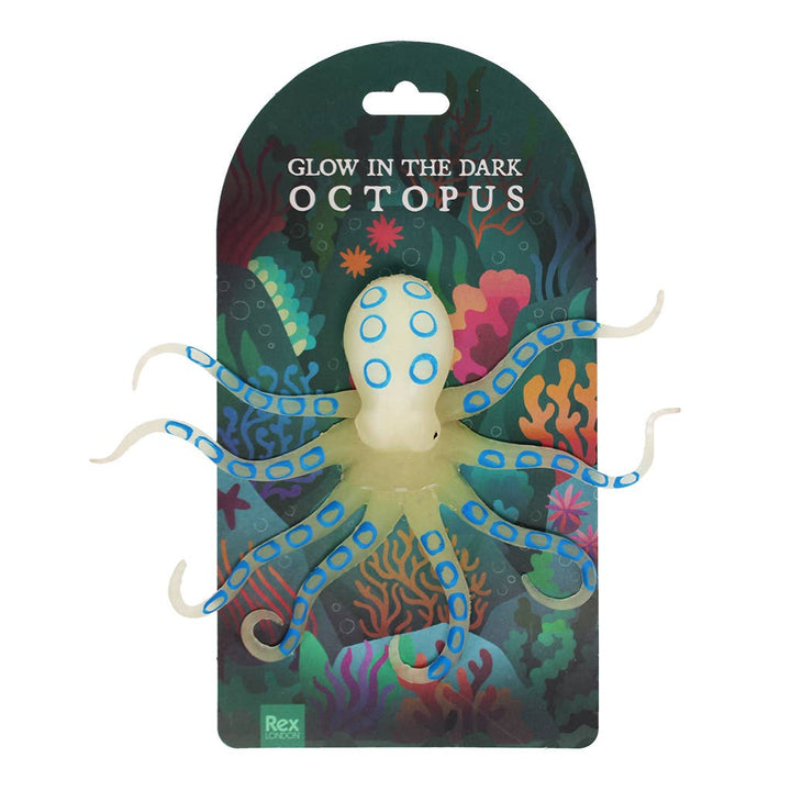 Glow in the dark squishy toy - Octopus stressilelu