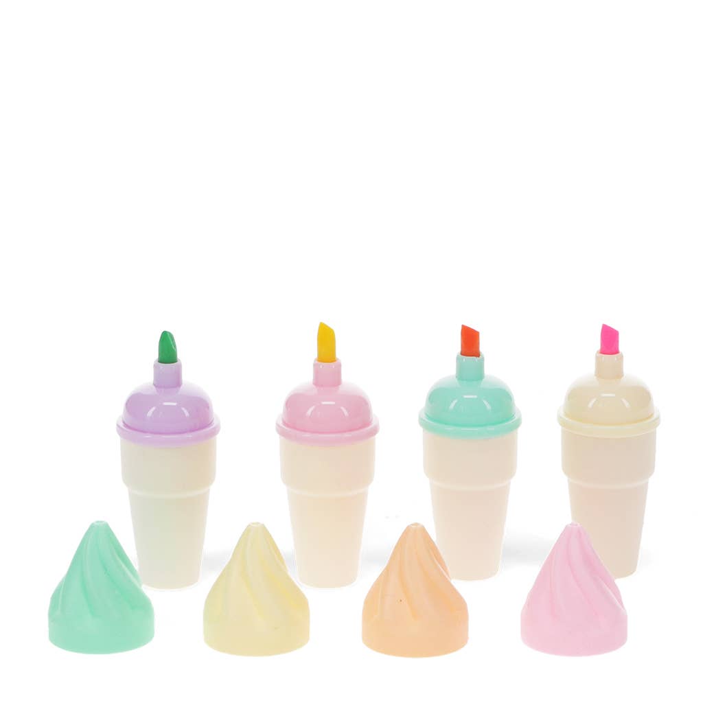 Mini highlighters - Ice cream korostuskynät