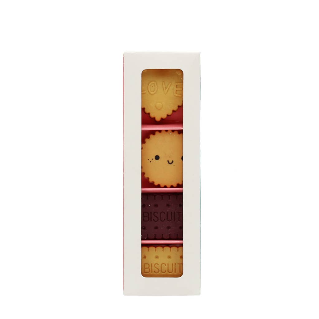 Erasers (set of 4) - Biscuits pyyhekumit
