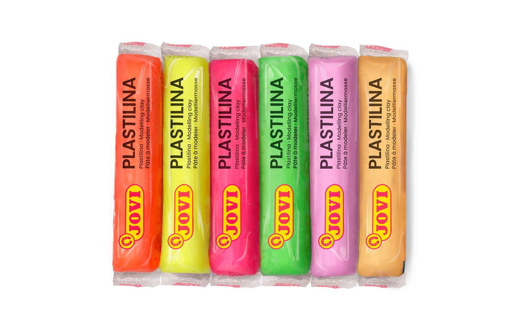 Jovi muovailuvaha 6 väriä x 15 g, neon