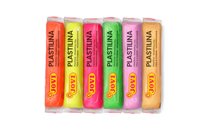 Jovi muovailuvaha 6 väriä x 15 g, neon