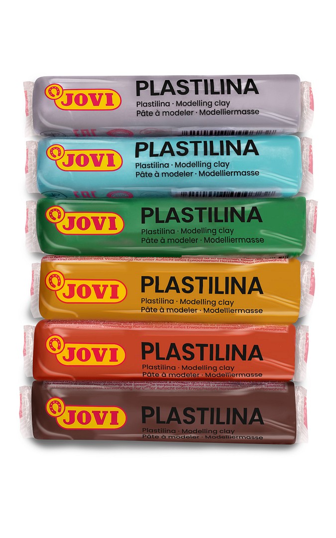 Jovi muovailuvaha 6 väriä x 15 g, nature