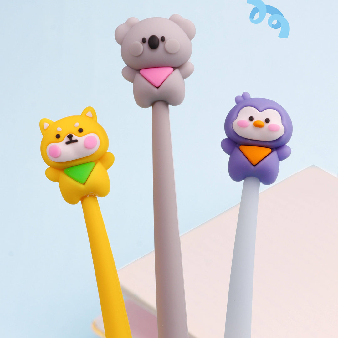 Gel pen small animals kynä