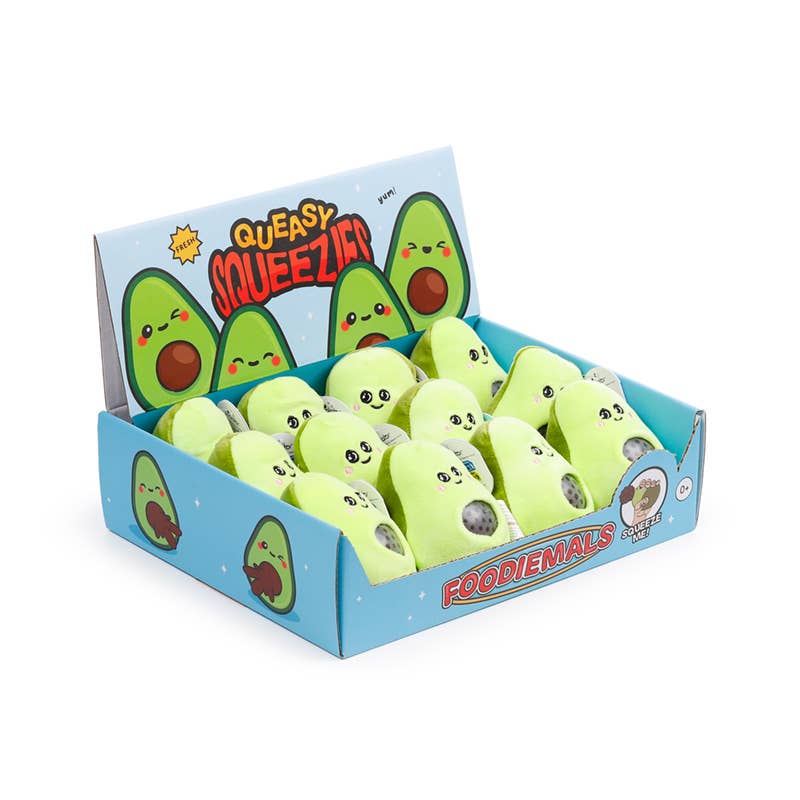Queasy Squeezies Avocado Plush Squeezy stressilelu