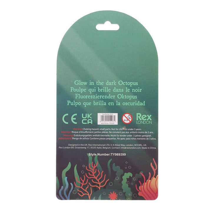Glow in the dark squishy toy - Octopus stressilelu