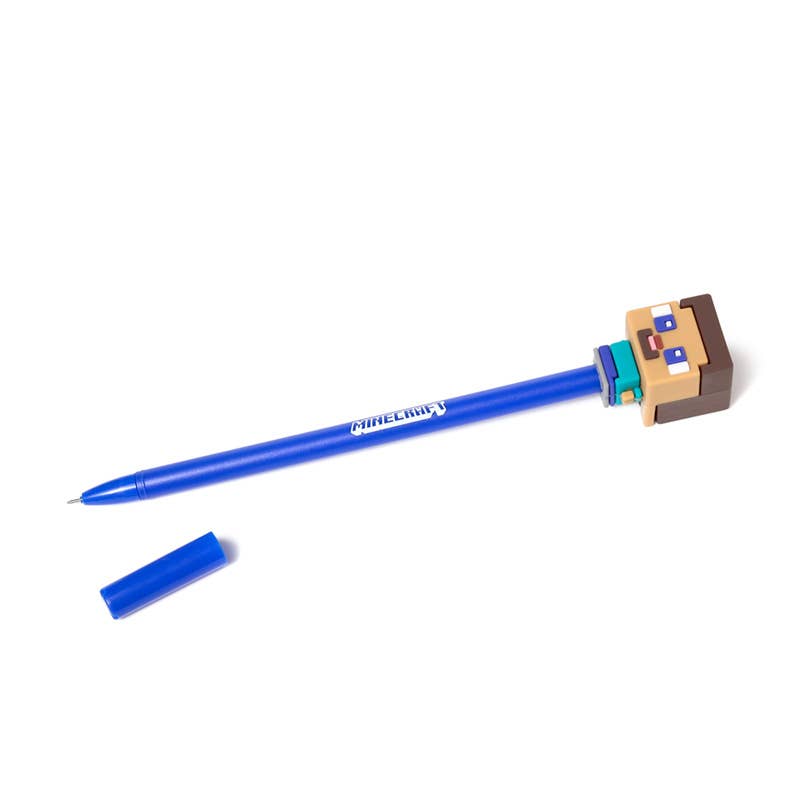 Minecraft Chibi Erasable Pen with Silicone Topper kynä