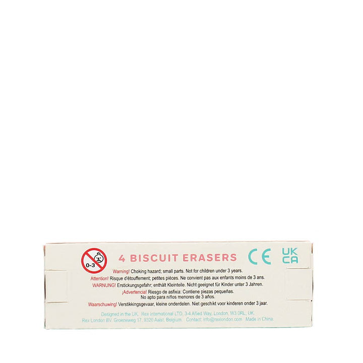 Erasers (set of 4) - Biscuits pyyhekumit