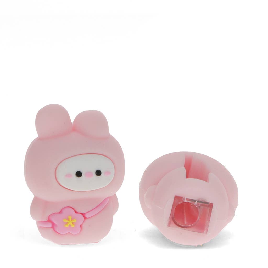 Adorable animal pencil sharpener - Pink bunny teroitin