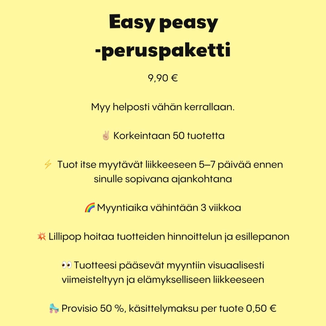 Easy peasy -peruspaketti