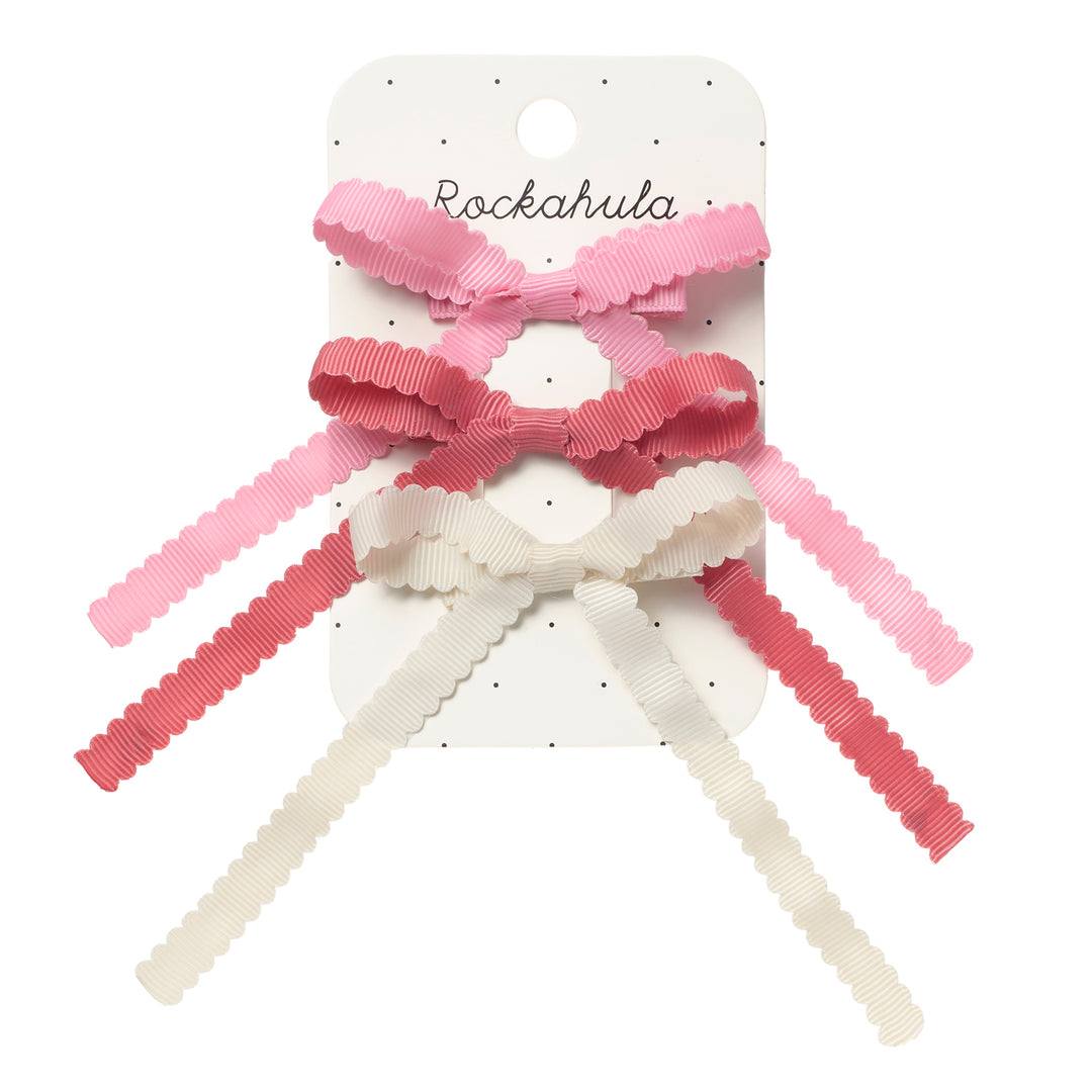Rockahula Kids Scalloped Bow Tie pinnit 3 kpl