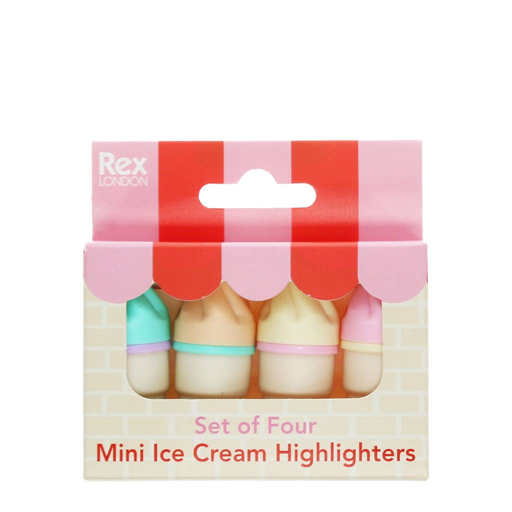 Mini highlighters - Ice cream korostuskynät
