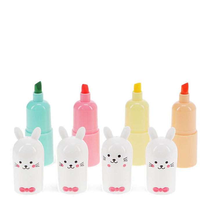 Mini highlighters (set of 4) - Bunny korostuskynät