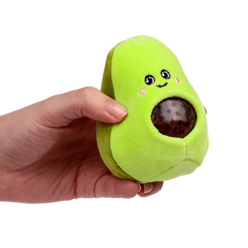 Queasy Squeezies Avocado Plush Squeezy stressilelu