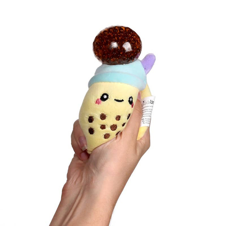 Queasy Squeezies Foodiemals Bubble Tea Plush Squeezy stressilelu