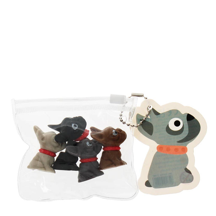 Erasers (set of 4) - Dogs pyyhekumit